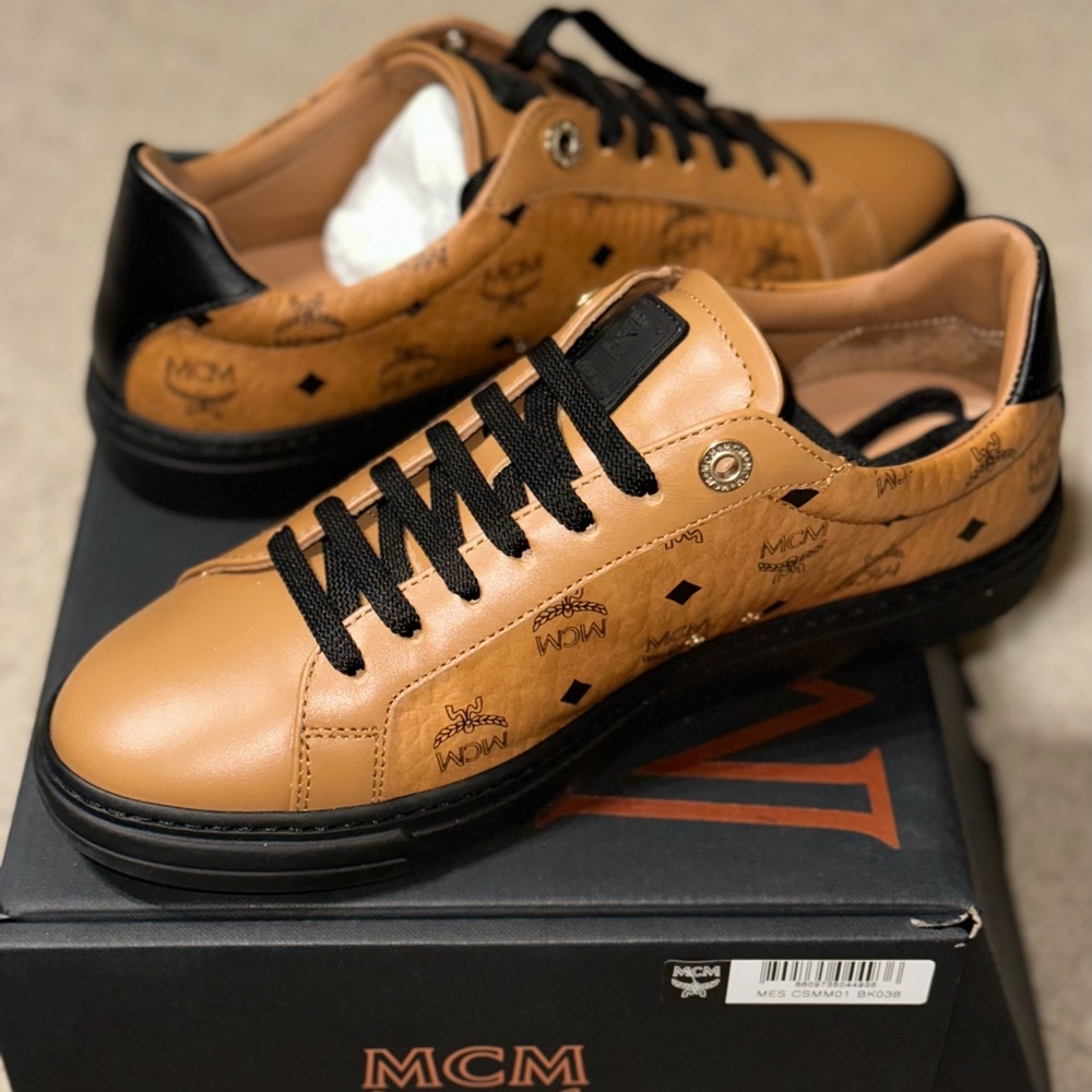 MCM Color Block Terrain Lo Sneakers in Visetos